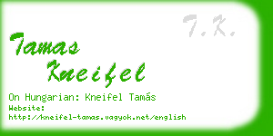 tamas kneifel business card