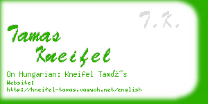 tamas kneifel business card